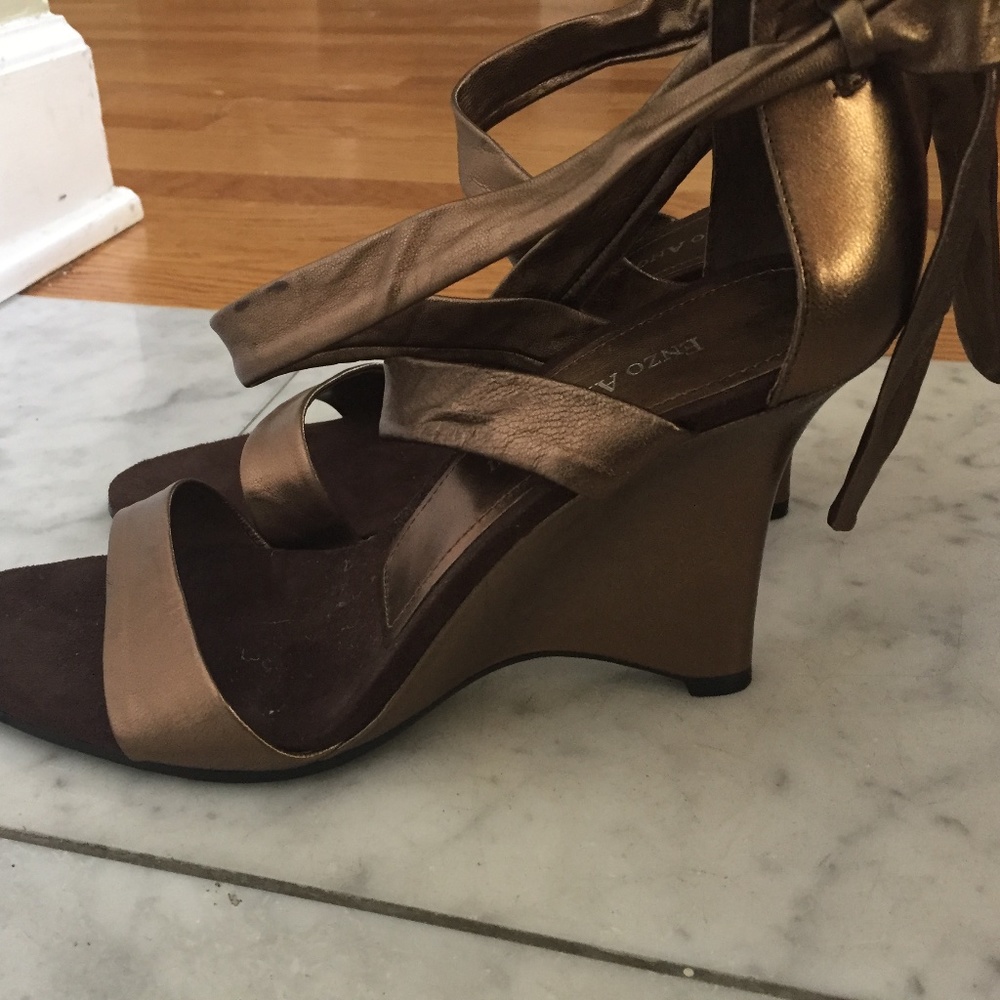 Copper Enzo Angiolini Strappy Sandals